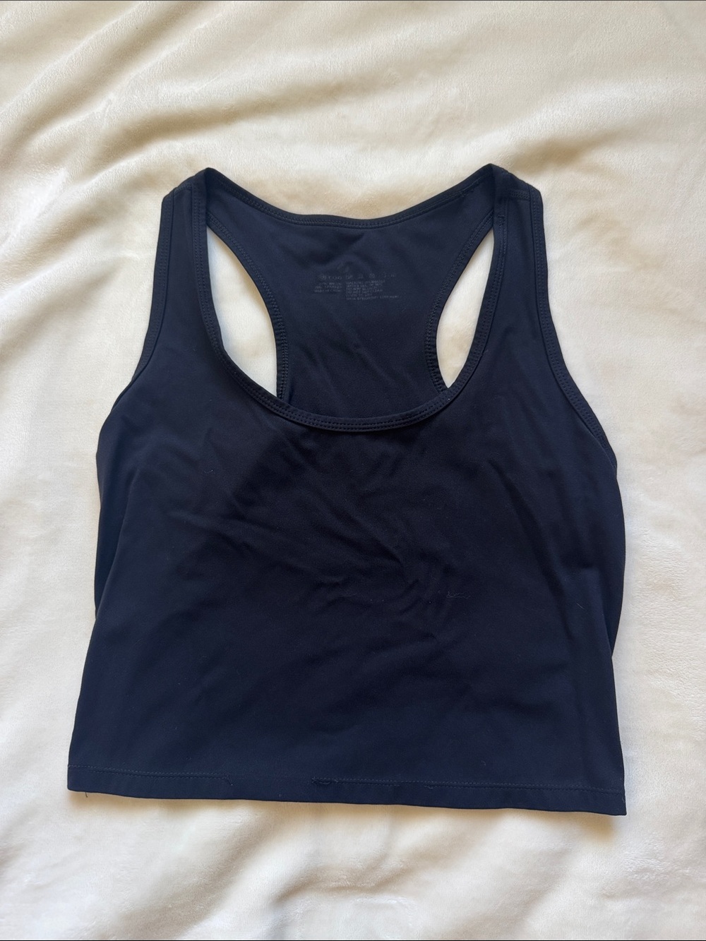 Amazon Black Racerback Sports Crop Bra